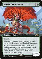 Glossy Finish Kamigawa: Neon Dynasty Kami of Transience ( #476 )