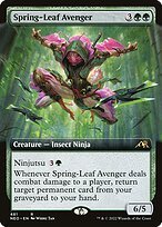 Glossy Finish Kamigawa: Neon Dynasty Spring-Leaf Avenger ( #481 )