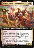 Glossy Finish Kamigawa: Neon Dynasty Risona, Asari Commander ( #492 )