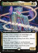 Glossy Finish Kamigawa: Neon Dynasty Satsuki, the Living Lore ( #494 )