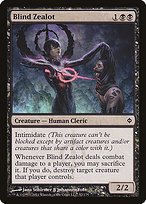 Matte Finish New Phyrexia Blind Zealot ( #52 )