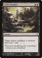 Matte Finish New Phyrexia Geth's Verdict ( #61 )