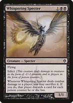 Matte Finish New Phyrexia Whispering Specter ( #77 )