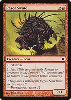 Matte Finish New Phyrexia Razor Swine ( #92 )