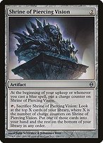 Matte Finish New Phyrexia Shrine of Piercing Vision ( #156 )