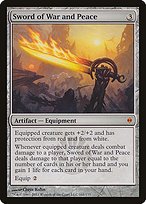 Matte Finish New Phyrexia Sword of War and Peace ( #161 )