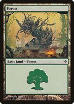 Matte Finish New Phyrexia Forest ( #174 )