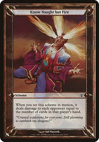 Matte Finish Archenemy Schemes Know Naught but Fire ( #23 Variant)