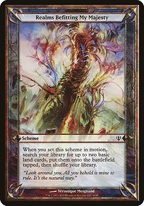 Matte Finish Archenemy Schemes Realms Befitting My Majesty ( #36 Variant)