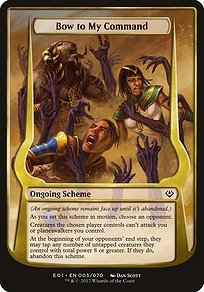 Matte Finish Archenemy: Nicol Bolas Schemes Bow to My Command ( #3 Variant)