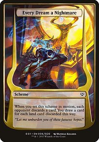 Matte Finish Archenemy: Nicol Bolas Schemes Every Dream a Nightmare ( #6 Variant)
