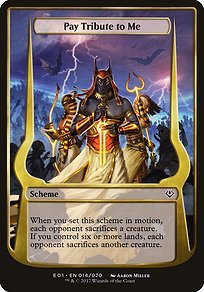 Matte Finish Archenemy: Nicol Bolas Schemes Pay Tribute to Me ( #14 Variant)