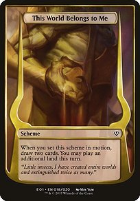 Matte Finish Archenemy: Nicol Bolas Schemes This World Belongs to Me ( #18 Variant)