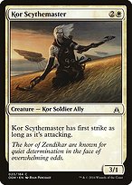 Matte Finish Oath of the Gatewatch Kor Scythemaster ( #23 )