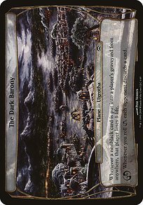 Matte Finish Planechase Planes The Dark Barony ( #6 )