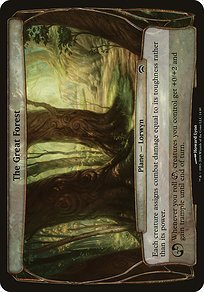 Matte Finish Planechase Planes The Great Forest ( #14 )
