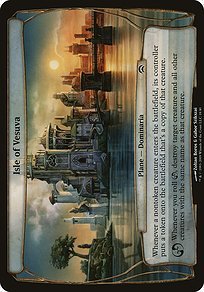 Matte Finish Planechase Planes Isle of Vesuva ( #18 )