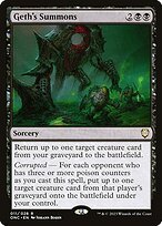 Glossy Finish Phyrexia: All Will Be One Commander Geth's Summons ( #11 )