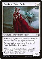Matte Finish Phyrexia: All Will Be One Duelist of Deep Faith ( #9 )