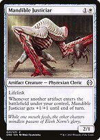 Matte Finish Phyrexia: All Will Be One Mandible Justiciar ( #21 )
