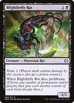 Matte Finish Phyrexia: All Will Be One Blightbelly Rat ( #85 )