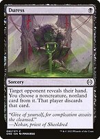 Matte Finish Phyrexia: All Will Be One Duress ( #92 )