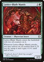 Matte Finish Phyrexia: All Will Be One Lattice-Blade Mantis ( #173 )
