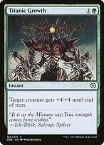 Matte Finish Phyrexia: All Will Be One Titanic Growth ( #187 )
