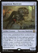 Matte Finish Phyrexia: All Will Be One Argentum Masticore ( #222 )
