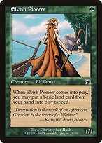 Matte Finish Onslaught Elvish Pioneer ( #257 )