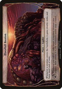 Matte Finish Planechase Anthology Planes Bloodhill Bastion ( #16 )