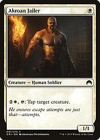 Glossy Finish Magic Origins Akroan Jailer ( #1 )