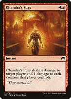 Glossy Finish Magic Origins Chandra's Fury ( #136 )