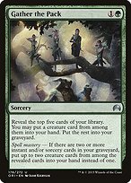 Glossy Finish Magic Origins Gather the Pack ( #178 )