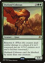 Glossy Finish Magic Origins Outland Colossus ( #193 )
