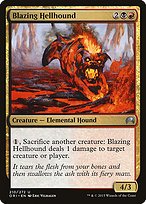 Glossy Finish Magic Origins Blazing Hellhound ( #210 )