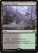 Glossy Finish Magic Origins Llanowar Wastes ( #248 )