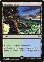 Glossy Finish Magic Origins Yavimaya Coast ( #252 )