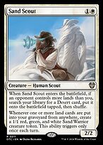 Matte Finish Outlaws of Thunder Junction Commander Sand Scout ( #11 )