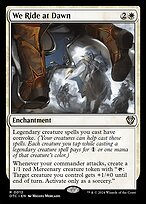 Matte Finish Outlaws of Thunder Junction Commander We Ride at Dawn ( #12 )