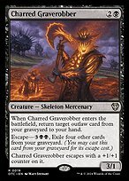 Matte Finish Outlaws of Thunder Junction Commander Charred Graverobber ( #19 )