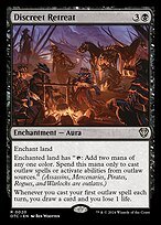 Matte Finish Outlaws of Thunder Junction Commander Discreet Retreat ( #20 )