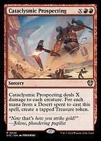 Matte Finish Outlaws of Thunder Junction Commander Cataclysmic Prospecting ( #24 )