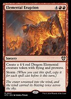 Matte Finish Outlaws of Thunder Junction Commander Elemental Eruption ( #27 )