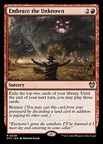 Matte Finish Outlaws of Thunder Junction Commander Embrace the Unknown ( #28 )