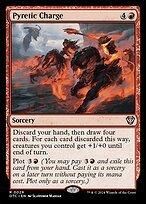 Matte Finish Outlaws of Thunder Junction Commander Pyretic Charge ( #29 )