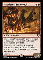 Matte Finish Outlaws of Thunder Junction Commander Smoldering Stagecoach ( #30 )