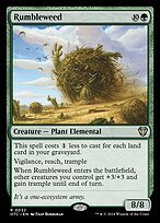 Matte Finish Outlaws of Thunder Junction Commander Rumbleweed ( #32 )
