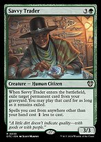 Matte Finish Outlaws of Thunder Junction Commander Savvy Trader ( #33 )