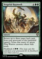 Matte Finish Outlaws of Thunder Junction Commander Vengeful Regrowth ( #35 )